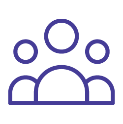 Medium purple user icon